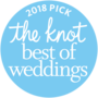 The Knot best of weddings award for 2018
